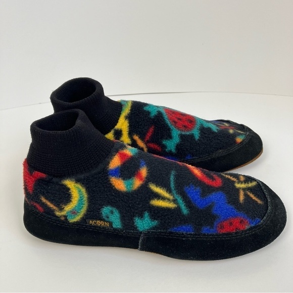Acorn Kadabra Fleece Slippers Moccasins Wild Critters Kids Size 13 1/2 - 2 1/12 - Picture 8 of 13